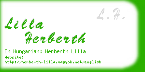 lilla herberth business card